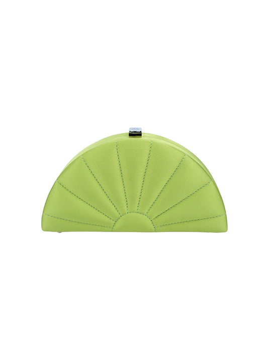 Fan Green Satin