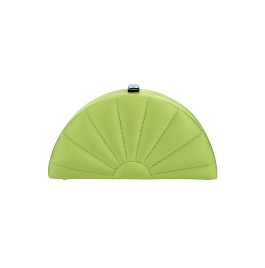 Satin Fan Green