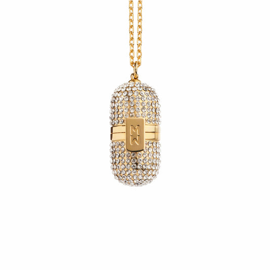 Classic Pill Crystal Pendant