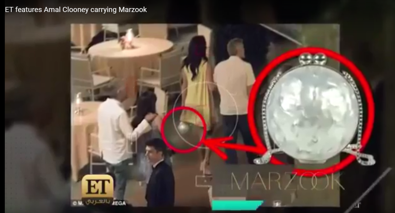 ET features Amal Clooney carrying Marzook