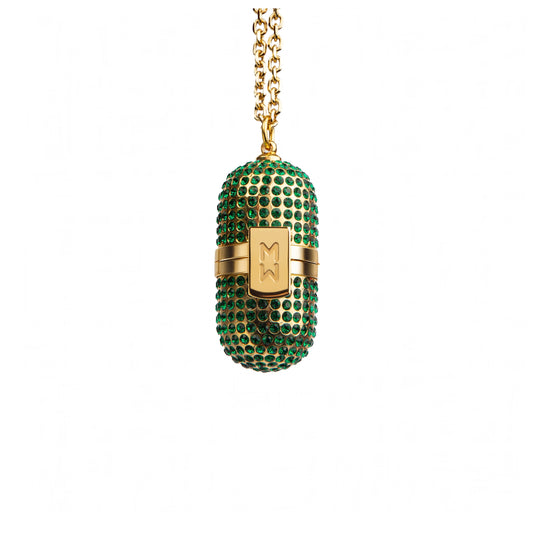 Emerald Pill Pendant