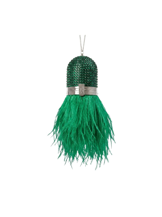Swarovski Pill Feathered Emerald Bag