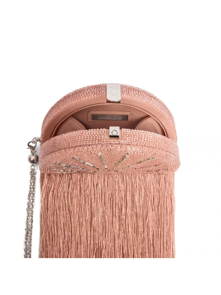 Fan Embroidered Tassel - Blush