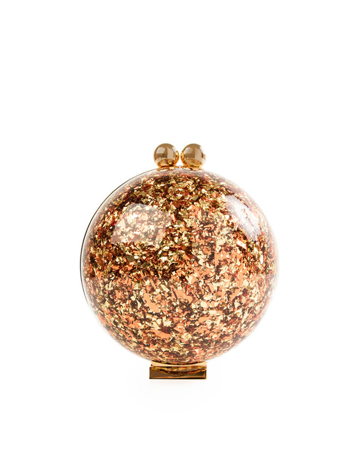 Orb Flaked Pink/Gold Bag
