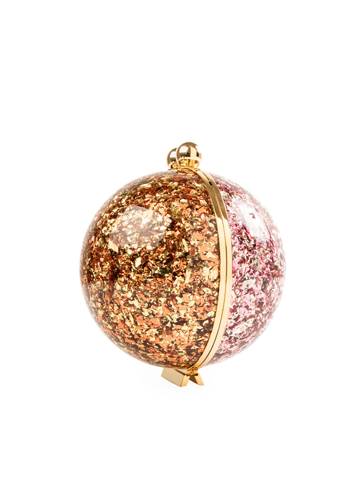 Orb Flaked Pink/Gold Bag