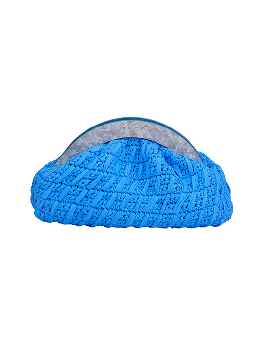 Coin Raffia Blue