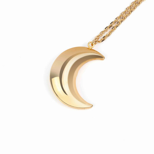 Crescent Pendant Gold