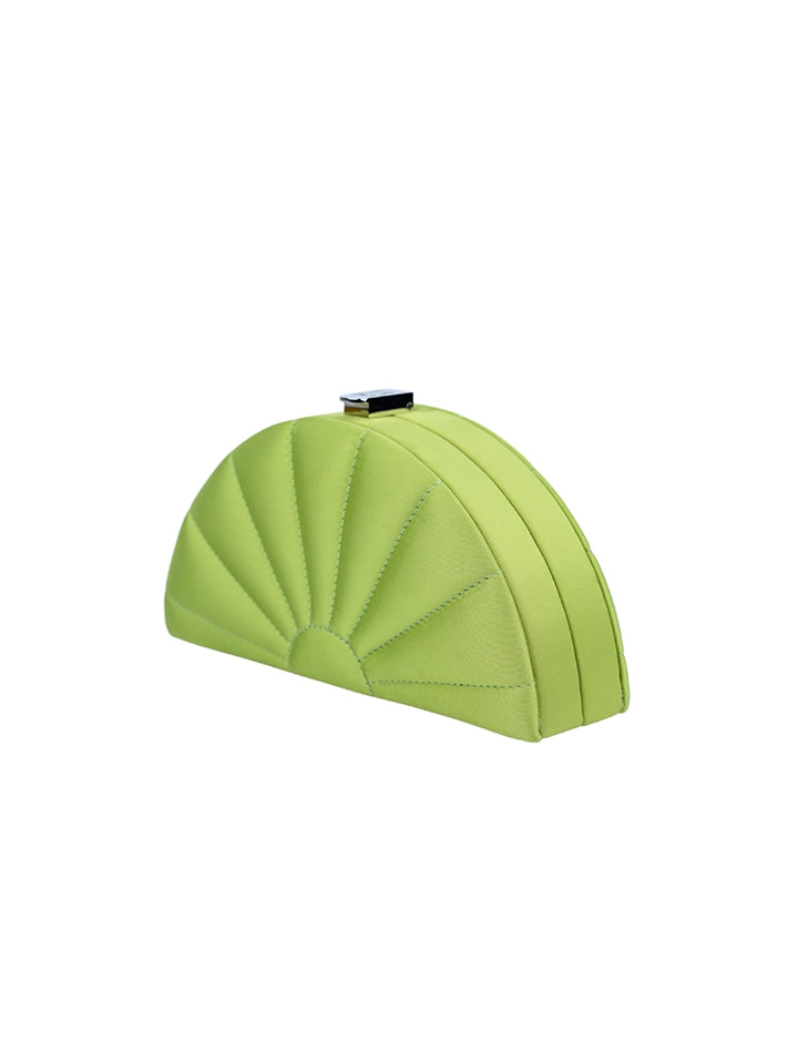 Fan Green Satin