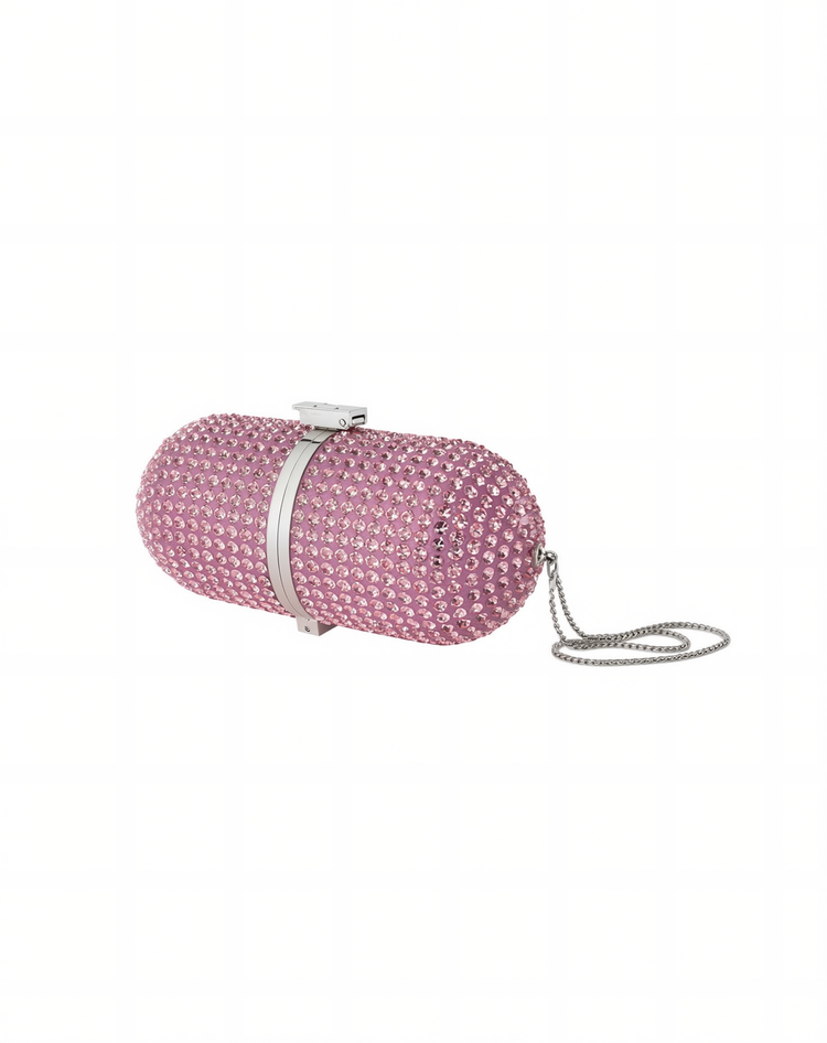 Swarovski Pill Pink - Silver