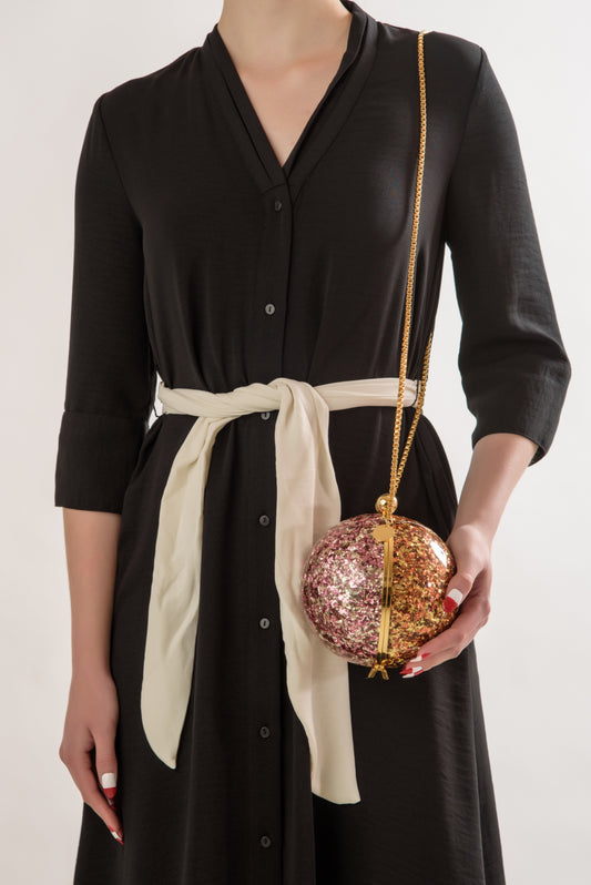 Orb Flaked Pink/Gold