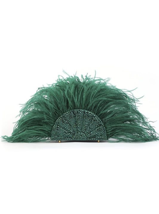 Swarovski Fan Feather Emerald
