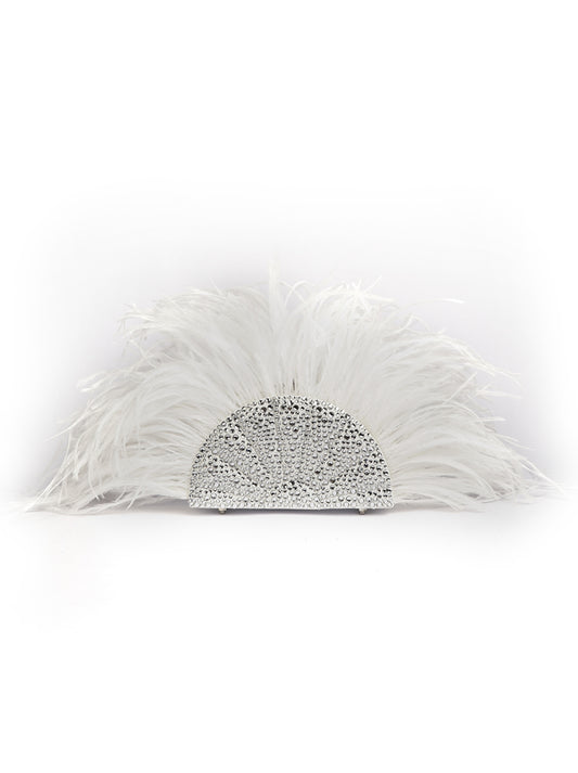 Swarovski Fan Feather Ivory