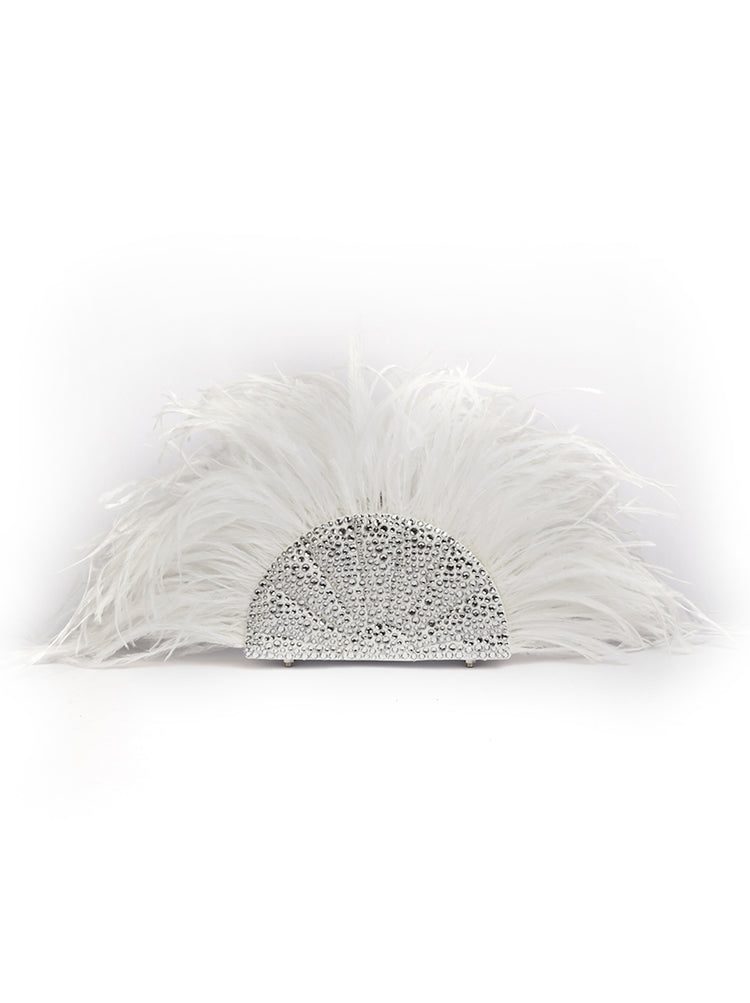 Swarovski Fan Feather Ivory
