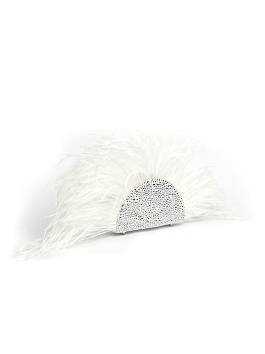 Swarovski Fan Feather Ivory