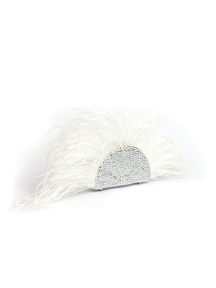 Swarovski Fan Feather Ivory