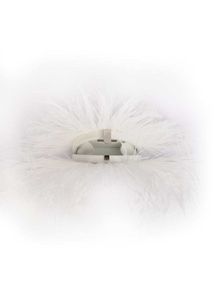 Swarovski Fan Feather Ivory