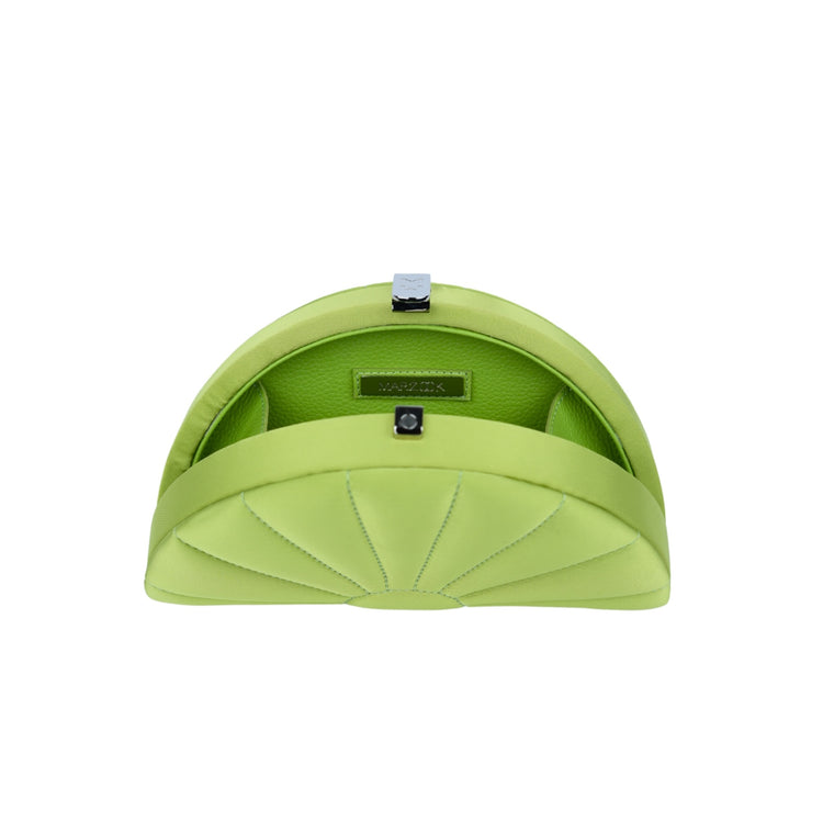 Satin Fan Green