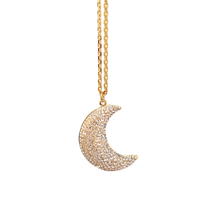 Crystal Crescent Pendant (Pre-Order)