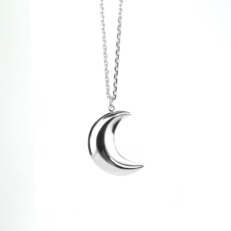 Crescent Pendant Silver