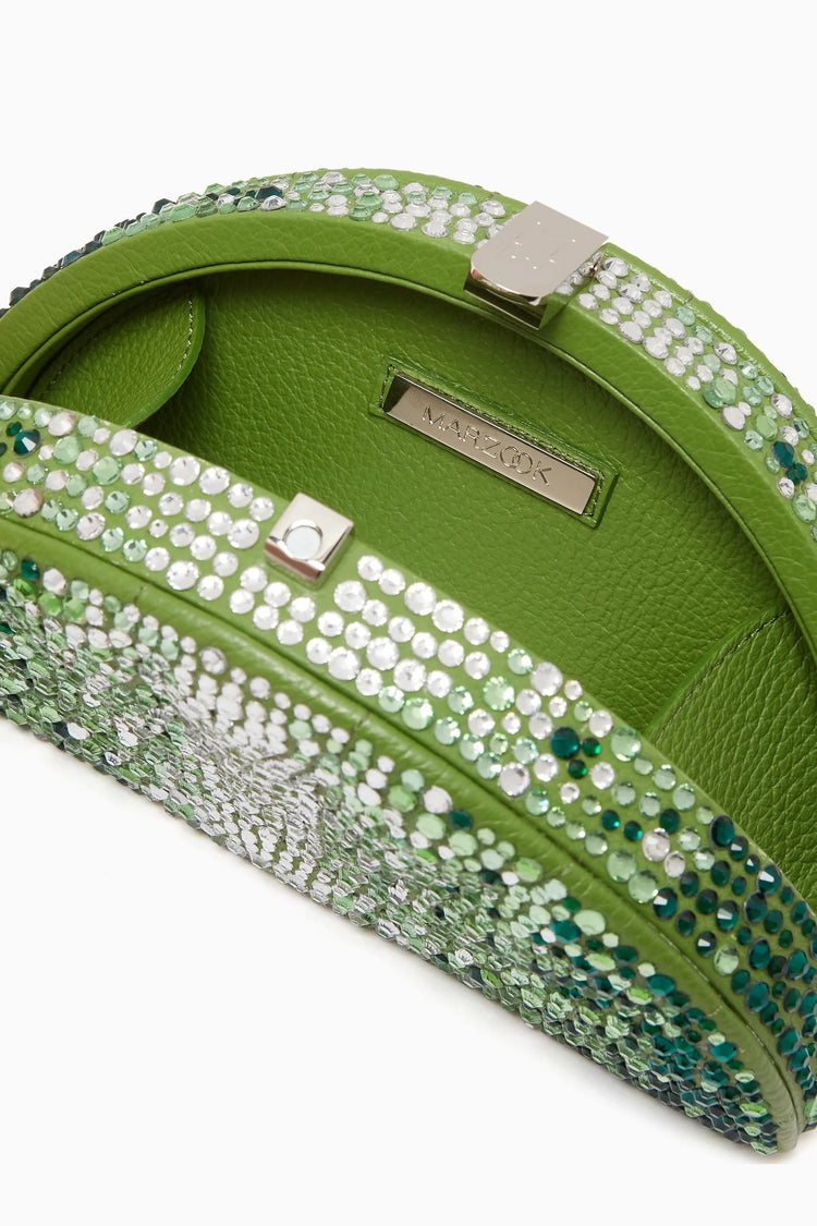 Swarovski Fan Green Ombre