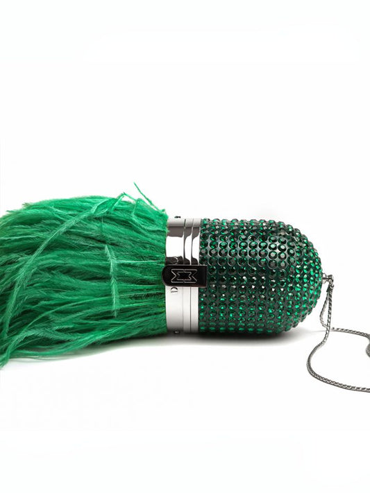 Swarovski Pill Feathered Emerald