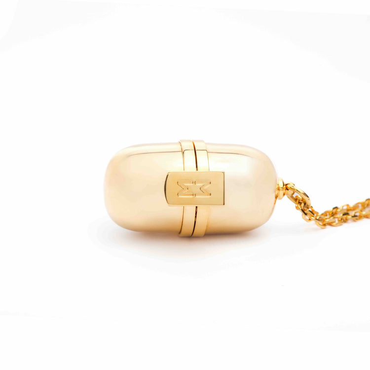 Gold Pill Pendant